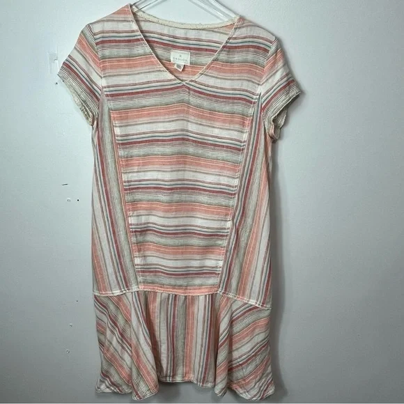 Caslon Beachy Linen Viscose shift dress size small 1643 - Picture 1 of 3